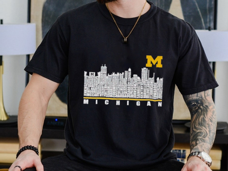 Michigan skyline city shirt