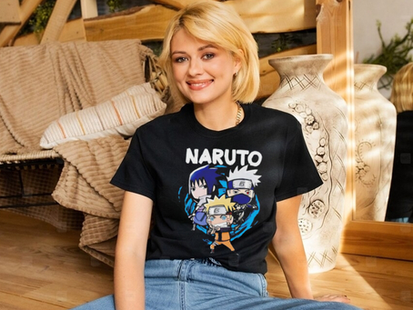 Nate wearing Naruto shirt