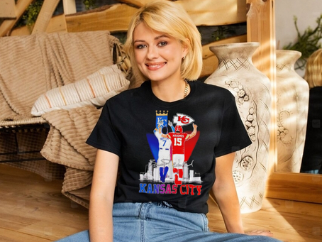 Patrick Mahomes and Bobby Witt Jr. Kansas City signatures shirt