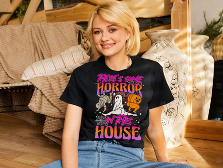 There’s Some Horrors In This House Ghost Pumpkin Halloween 2023 T Shirt
