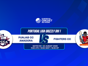 Punjab CC Amadora vs Fighters CC Preview: Portugal Liga Grizzly Div 1, 2026 Match 50 Sets Up a T20 Showdown