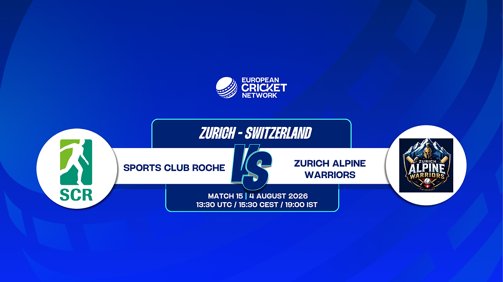 Sports Club Roche vs Zurich Alpine Warriors: ECS Switzerland, Zurich, 2026 Match 15 Preview