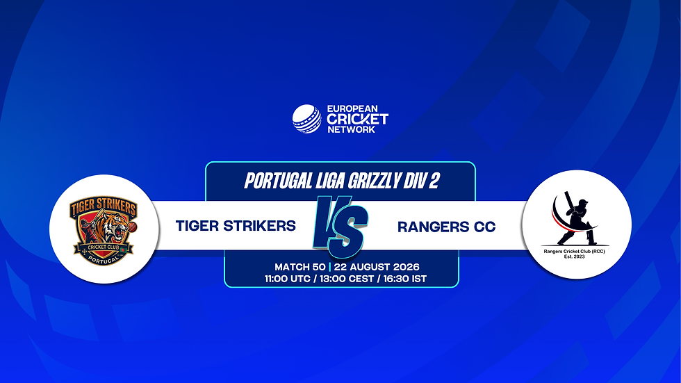 Tiger Strikers vs Rangers CC, Portugal Liga Grizzly Div 2, 2026: Rangers CC Carry the Statistical Edge in Match 50