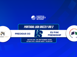 Precious CC vs EU Pak Friendship, Portugal Liga Grizzly Div 2, 2026: First-Time T20 Clash in Santarem