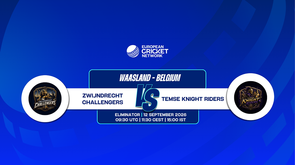 Zwijndrecht Challengers vs Temse Knight Riders, ECS Belgium, Waasland, 2026: Eliminator Preview