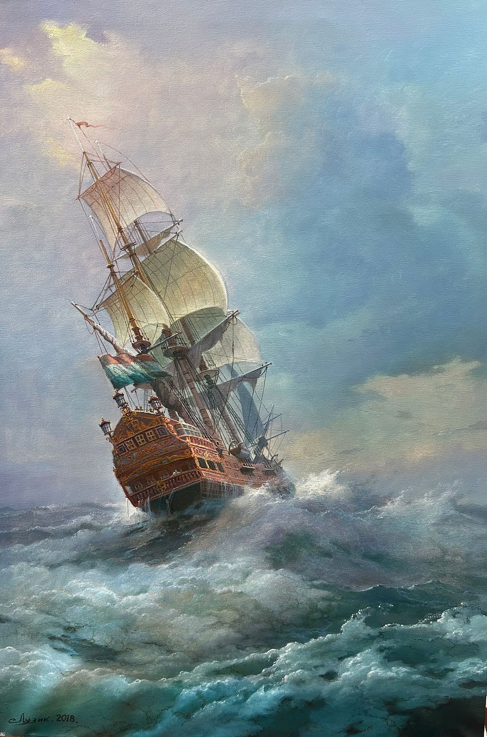 Victor luzik Coming home 2018 70x100 cm 23x39