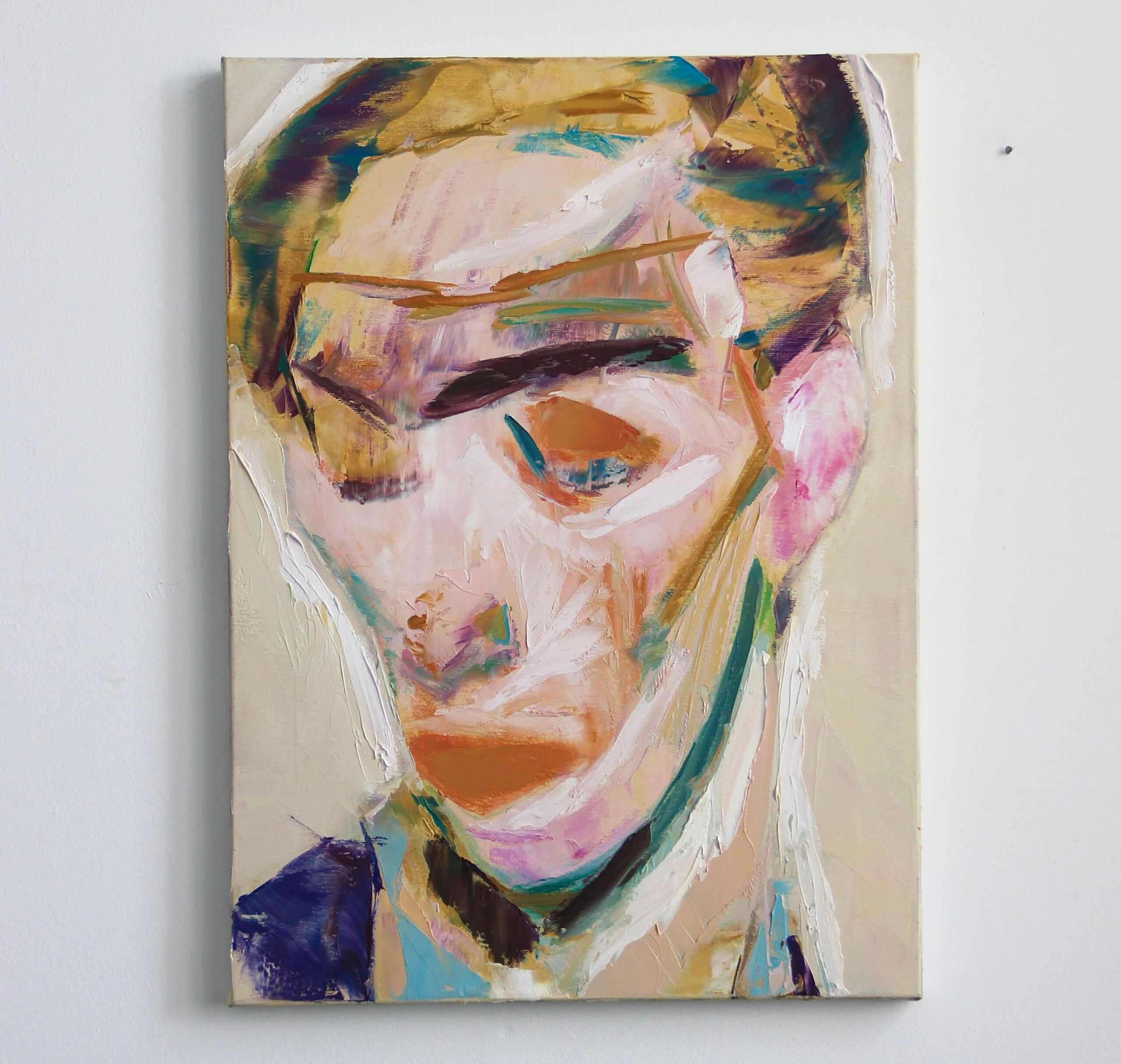 “Portrait 2,” 2025, canvas, oil, 55×40 cm.