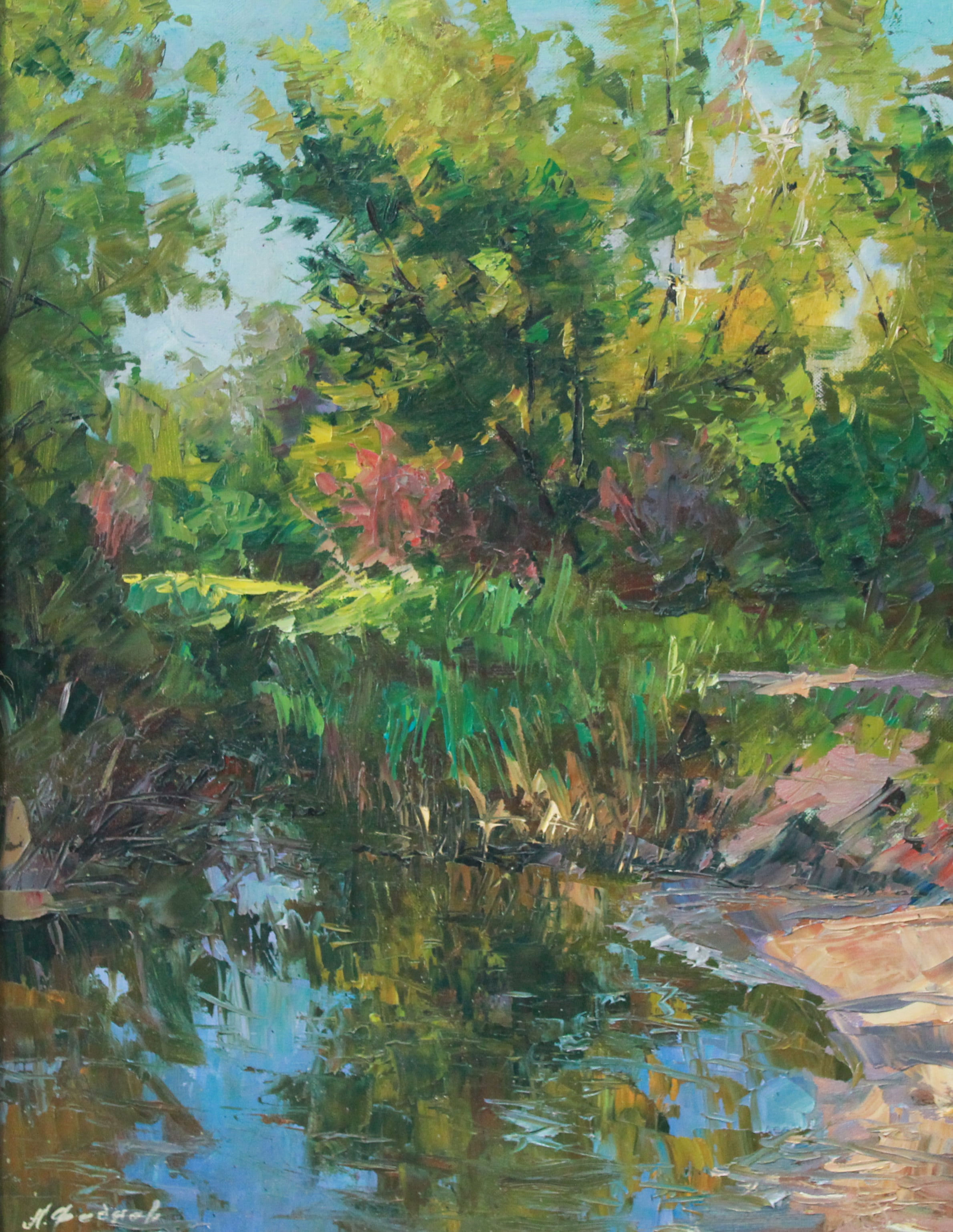 Puddle Study 65x50 oil on canvas, 2005