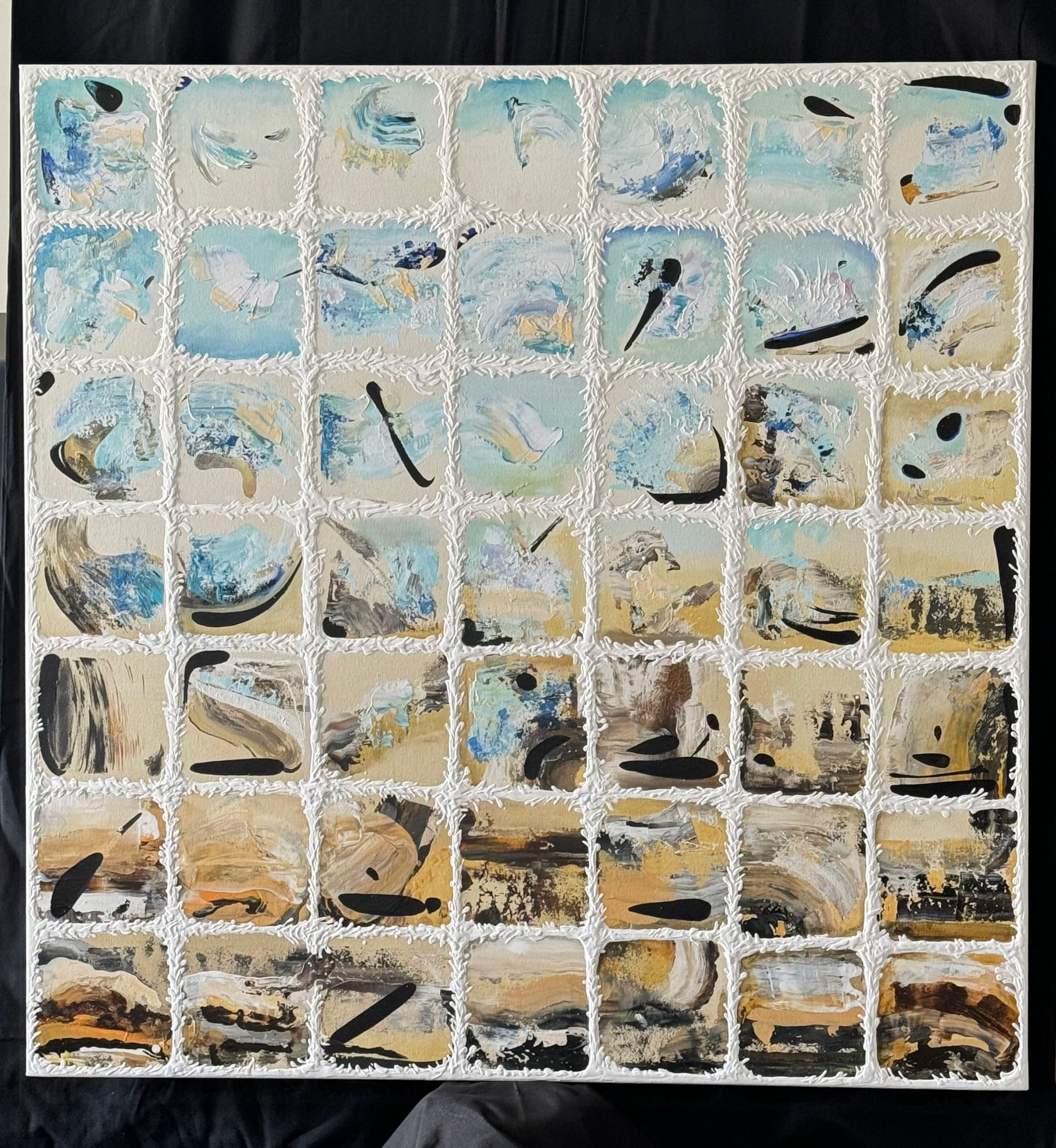 Katerina Chiaka BETWEEN THE SAND AND THE SEA Size 127-127cm