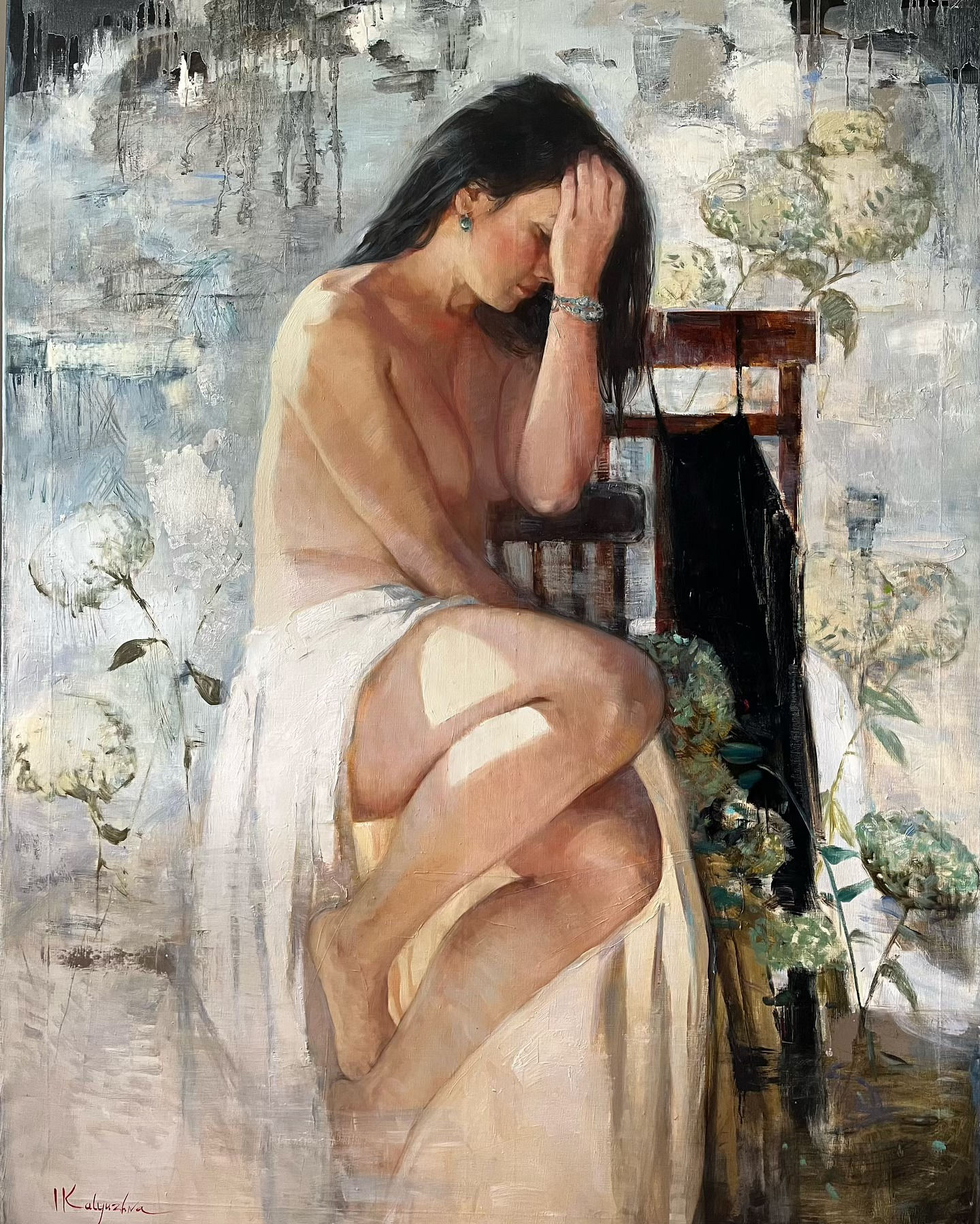 Thoughts and feelings. Oil on canvas. 150x110