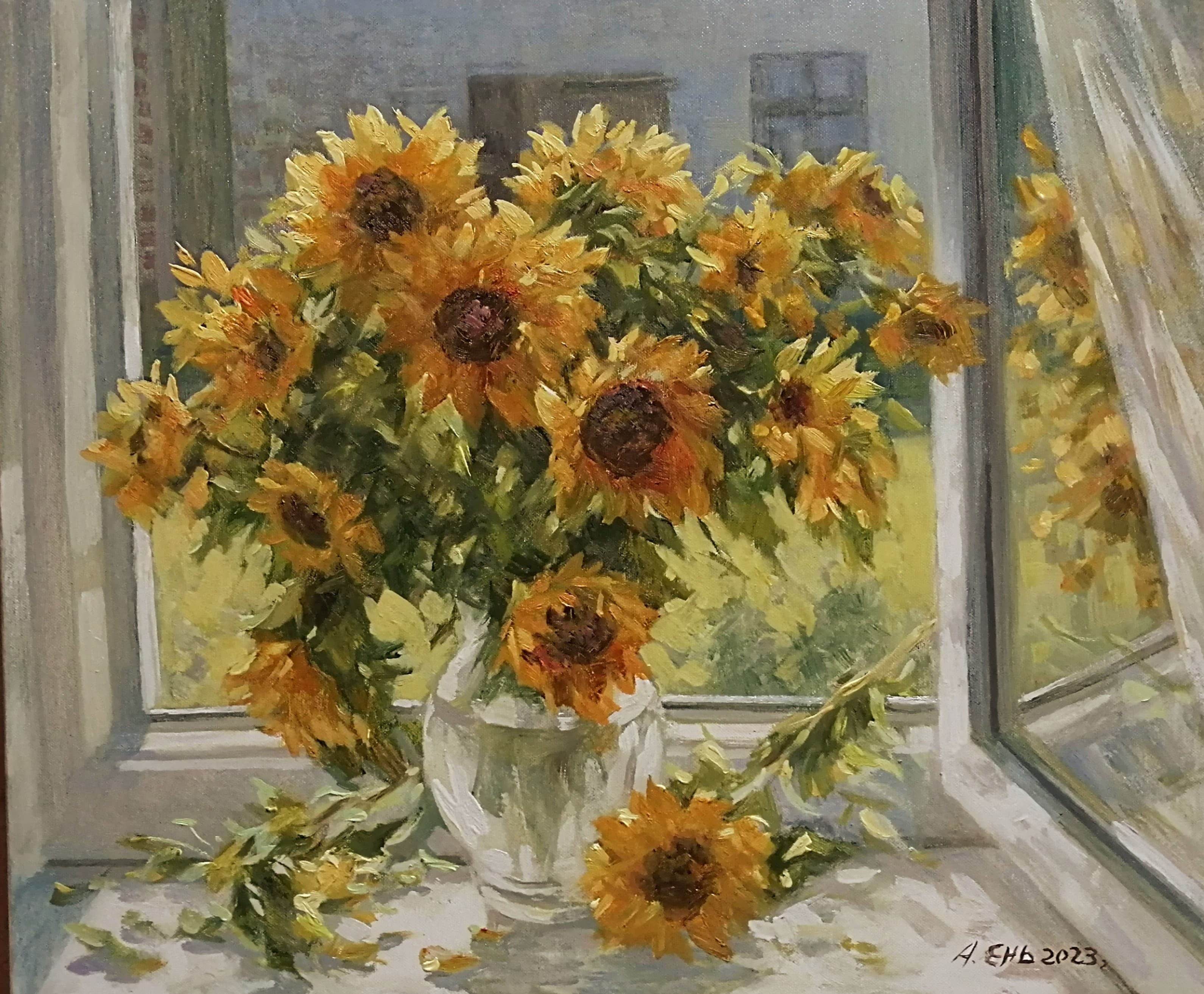 Sunflowers Alexandr Yen 60X70 c.m 2023