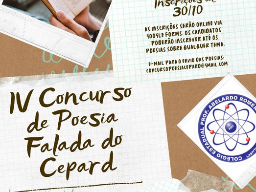 IV CONCURSO DE POESIA FALADA DO CEPARD 2021