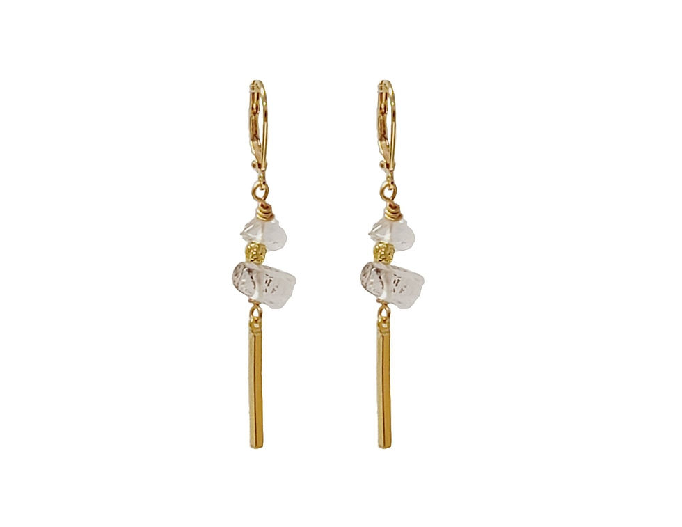 Thumbnail: Bar Drop Earrings - Colors Available