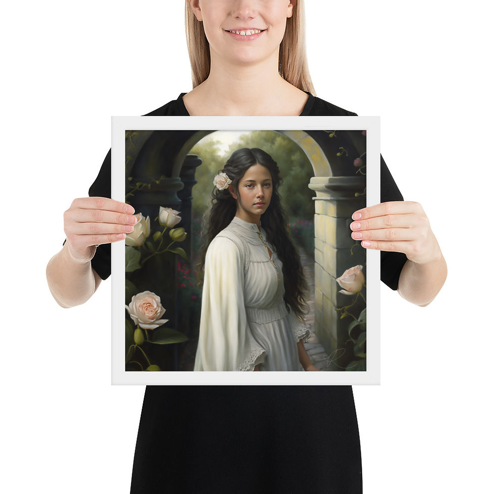 Thumbnail: The English Rose - Framed Wall Poster