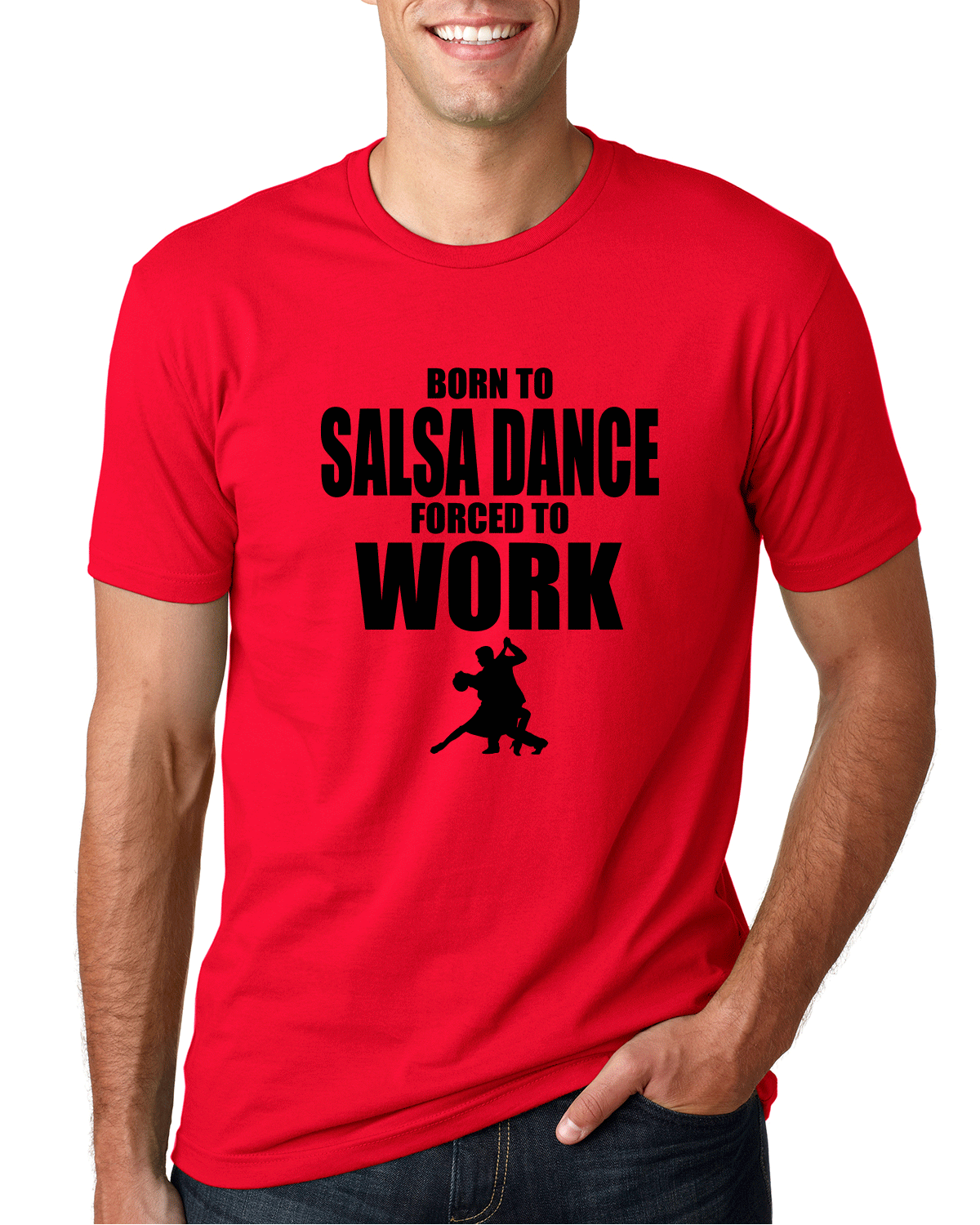 Born To Salsa Tee -Red