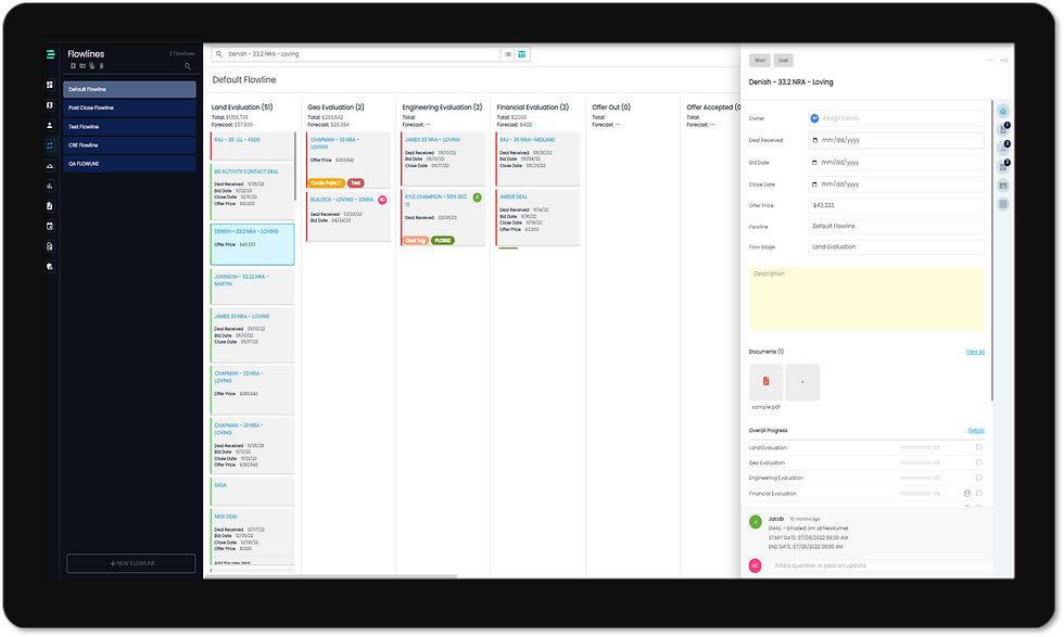 MineralSense Deal Tracking