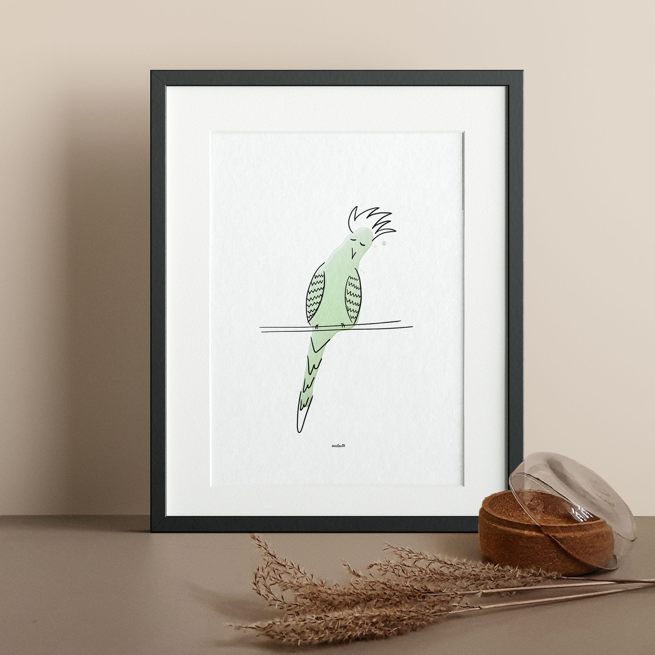 Wandbild "Papagei Luis"