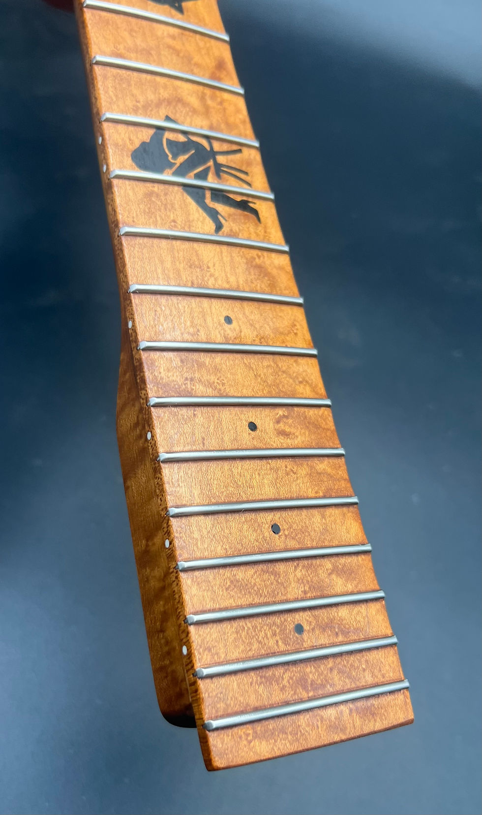 Thumbnail: Custom Stripper Inlay / Bone Nut Installed /In Stock Guitar Necks / #PL-60290