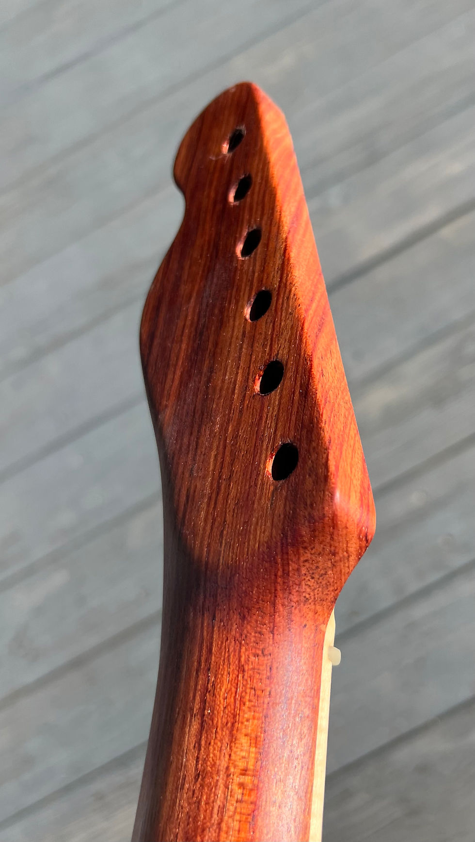 Thumbnail: Parklane Guitar Neck Bubinga Quartersawn Flame Maple In Stock Guitar Necks