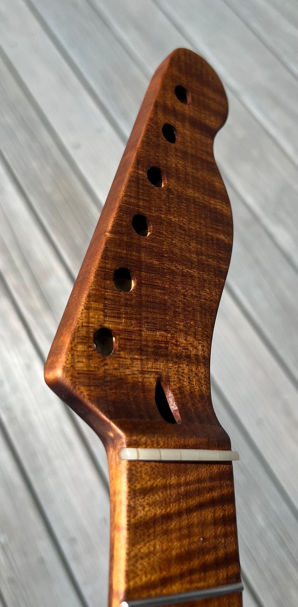 Parklane Guitar Neck Roasted Quartersawn Flame Maple In Stok Guitar Neck