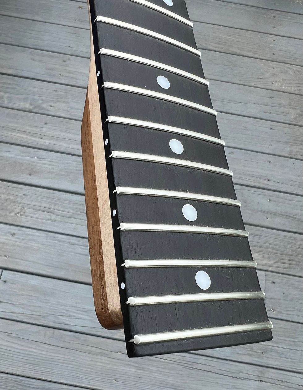 Thumbnail: Cherry wood / Flame Maple / Black Ebony  / 9.5 / Short Scale Conv /  PL-60355
