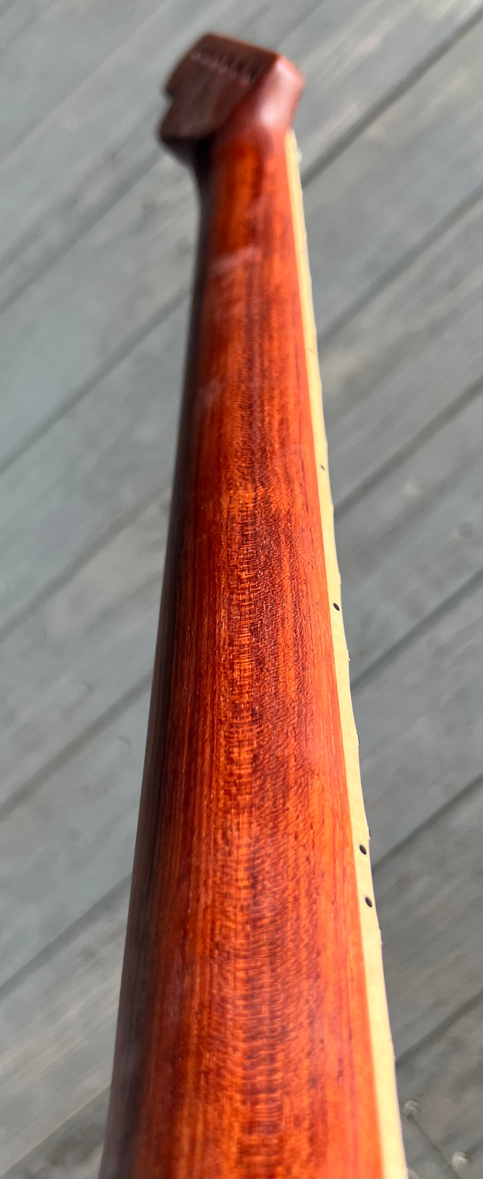 Thumbnail: Parklane Guitar Neck Bubinga Quartersawn Flame Maple In Stock Guitar Necks