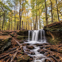 Cascade Park waterfall Hudson, Ohio