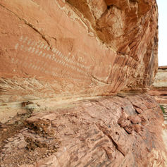 100 Hands pictograph panel