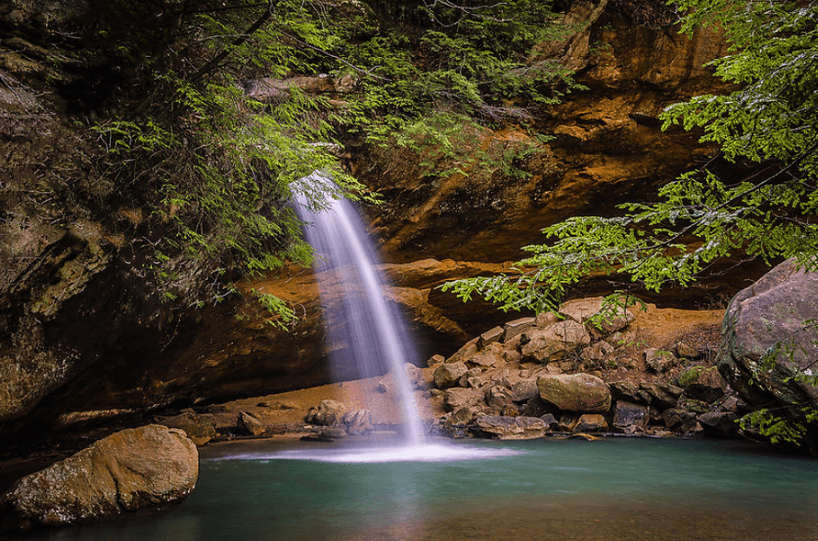 Hocking Hills waterfall