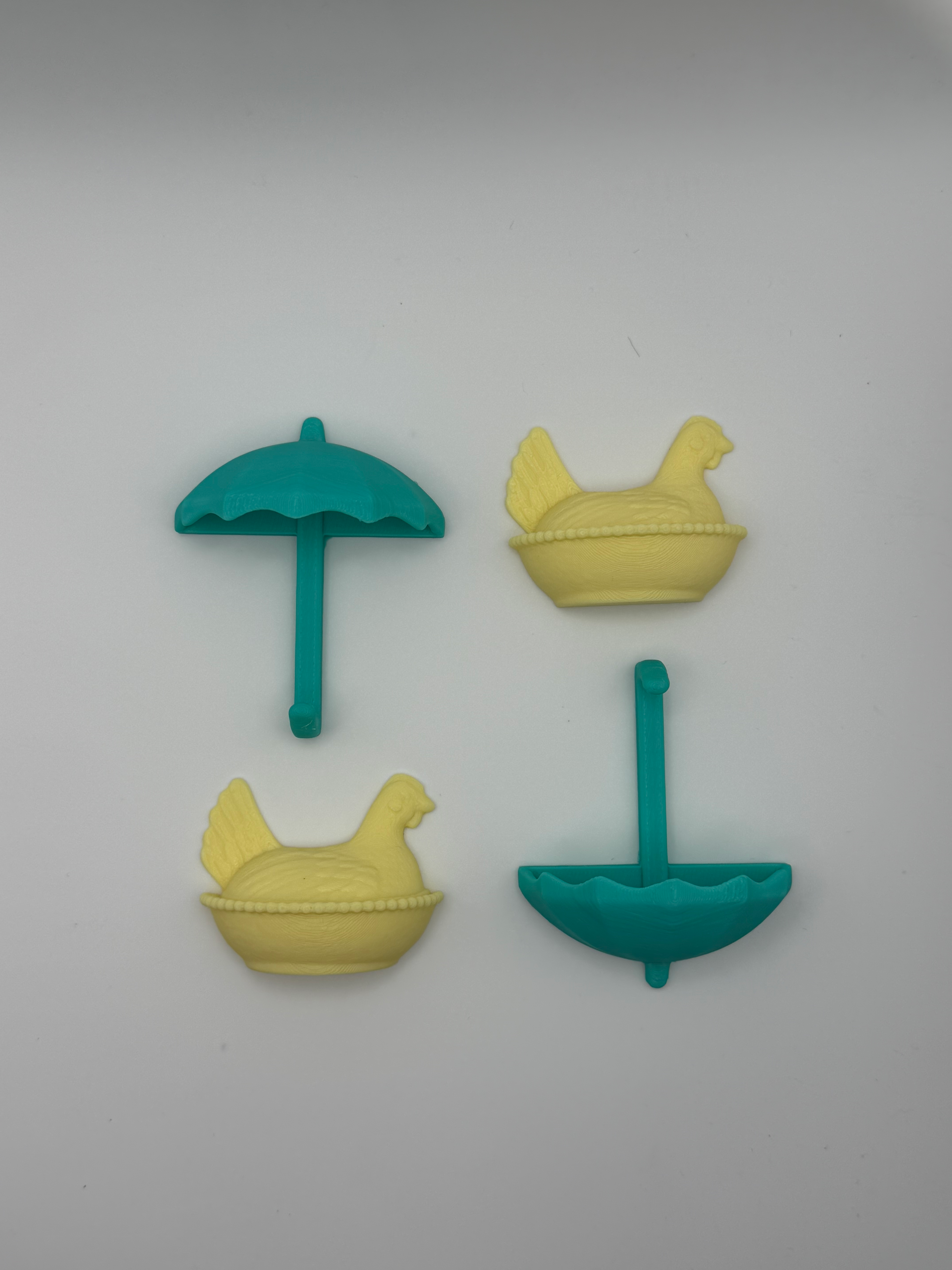 🐔☂️ Hen & Umbrella Magnet Bundle