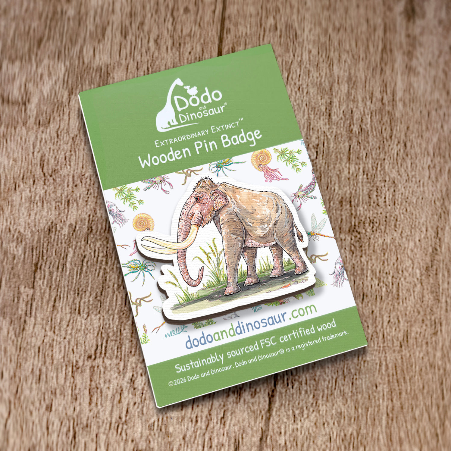 Steppe mammoth Pin Badge