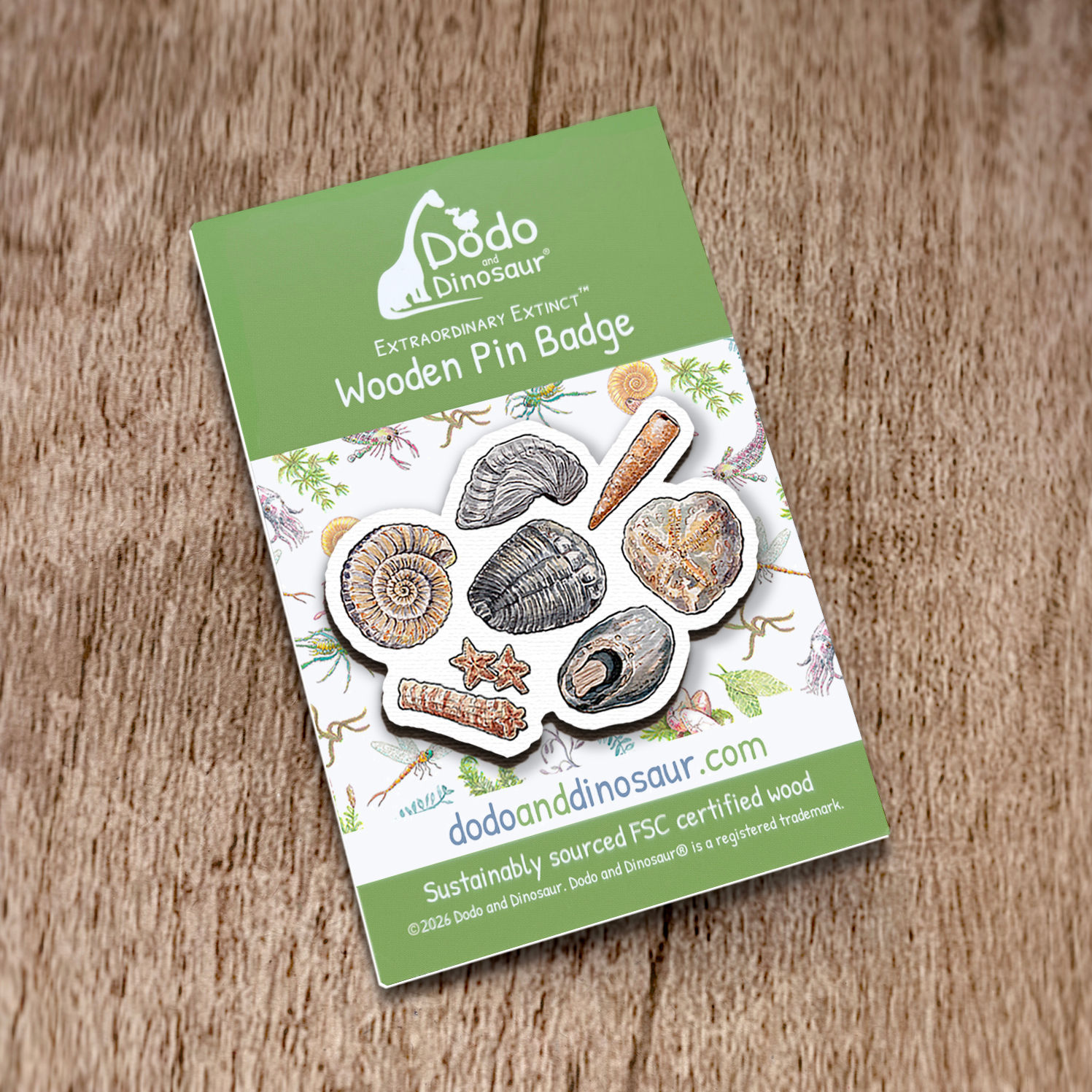 Fossil Pin Badge