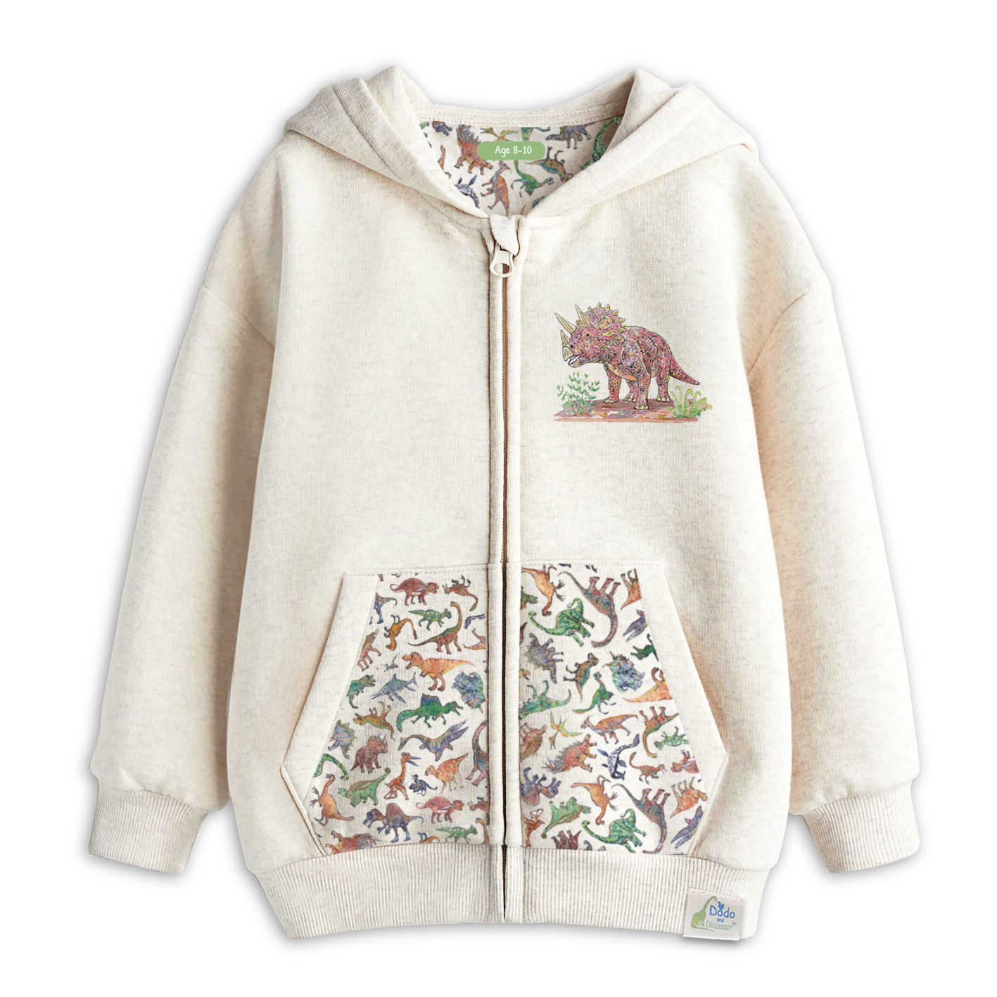 Triceratops hoodie jacket