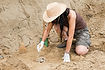archaeologist excavating
