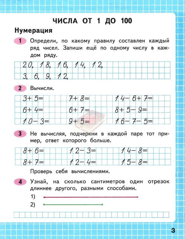 Моро, Волкова Математика Рабочая тетрадь 2 класс Числа 1 до 100