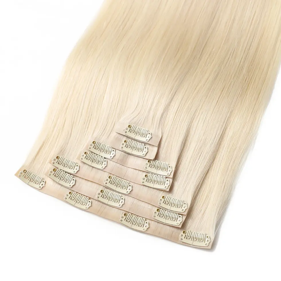 Thumbnail: 613 Blonde straight Clip-ins