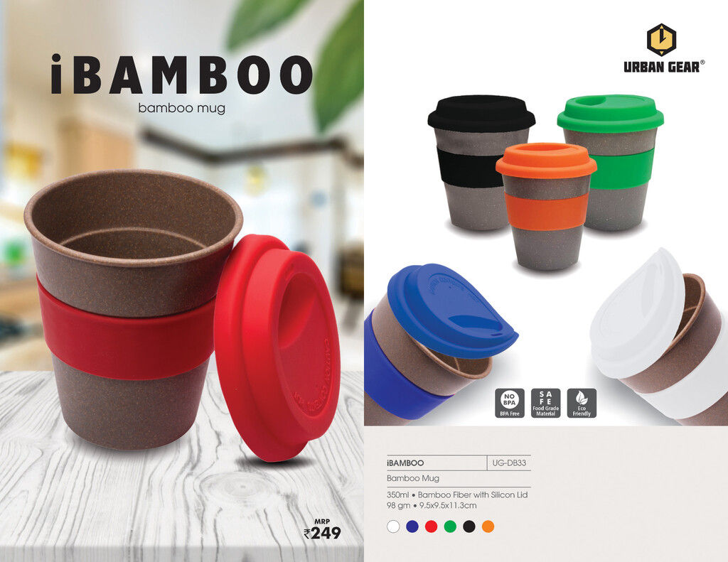 Bamboo Mugs (350ml) - iBamboo-White | D150