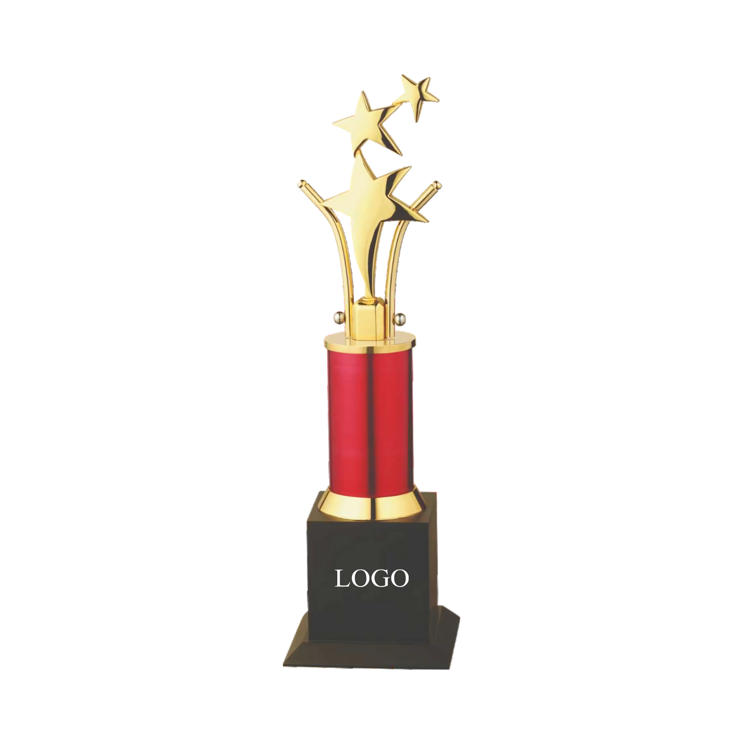 Three Star Red Column Trophy - Medium;13 Inches;Pjr;354/B;DGP PJR