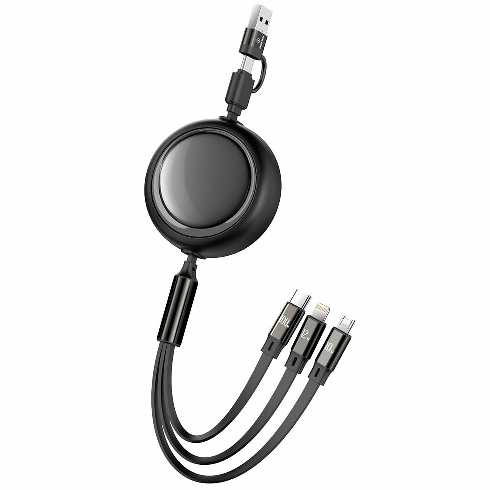 Thumbnail: 3-in-1 Charging Retracting Cable  - Yoyo Pro | UGEAR | UG-GC24 | D300