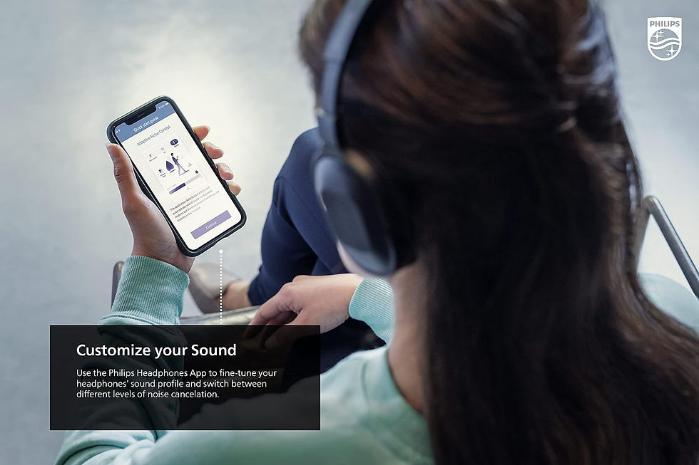 Thumbnail: PHILIPS|Wireless Foldable Headphones with ANC|TAH6506BK/00|D6812|MRP Rs. 11999
