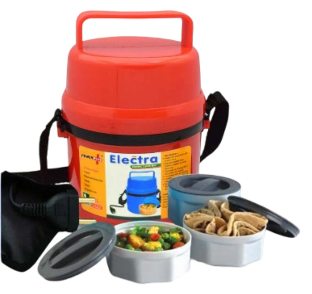 Dgp-Pp-06-Power Plus Electra Lunch Box Plastic- 3 Container ;DGP PPPP