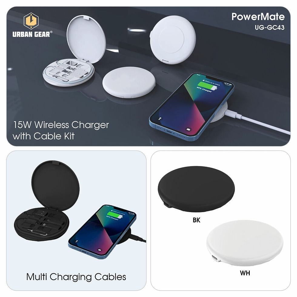 Thumbnail: Cable Kit + 15W Wireless Charger - Powermate | UGEAR | UG-GC43 | D650