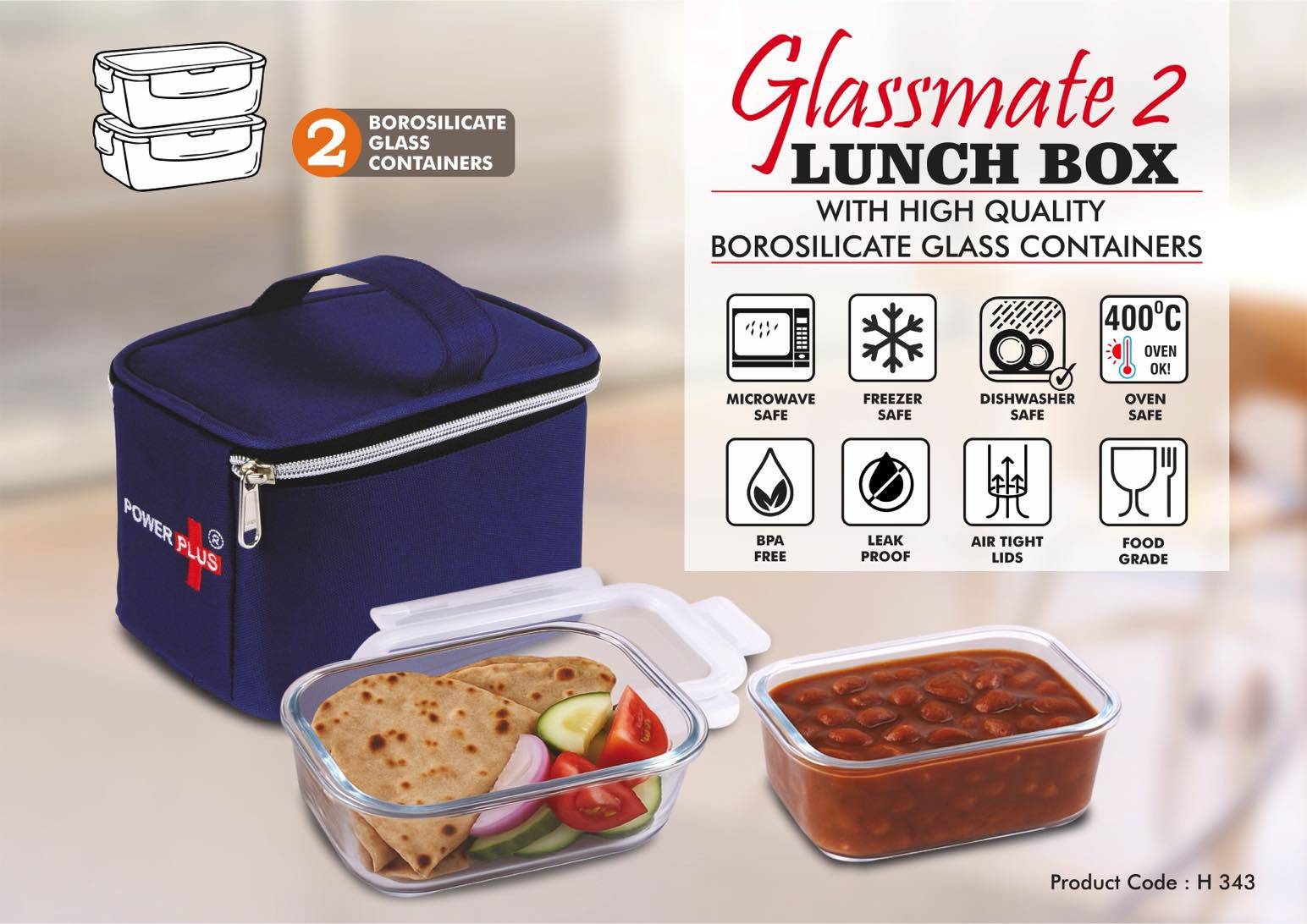 Glassmate 2 Lunch Box | EAEA | H343 | D884