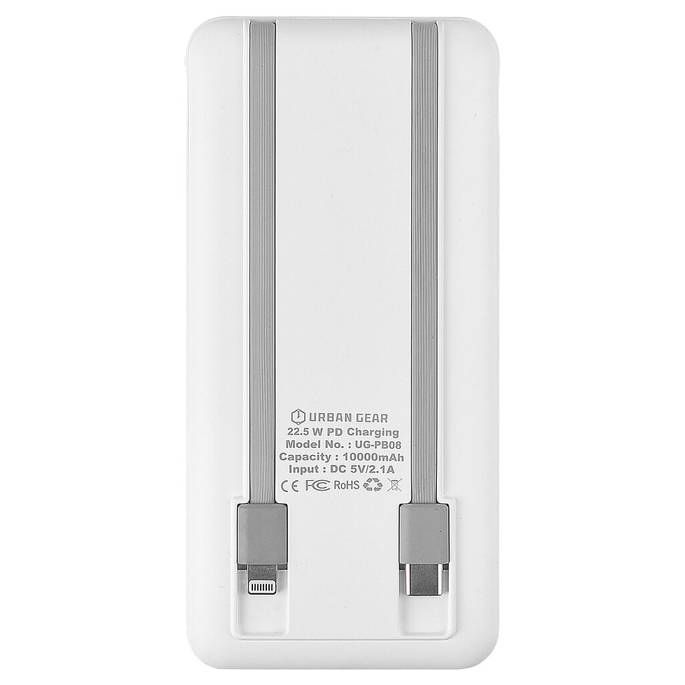 Thumbnail: Powerbank 10,000mAh with cables (22.5W) -Power Display 2.0 |UGEAR |UG-PB08|D1150