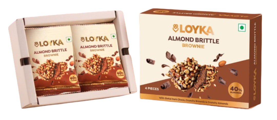 Loyka Almond Brittle Brownie Box (4 Pcs) Box