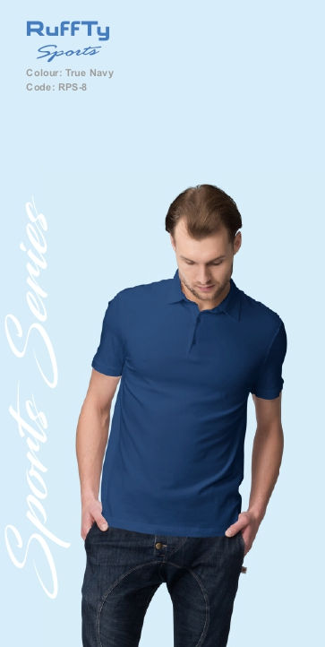 Thumbnail: RFT  | Polo / Collar T-Shirts   |  Poly Cotton |  TRUE-NAVY RPS-8 | D570