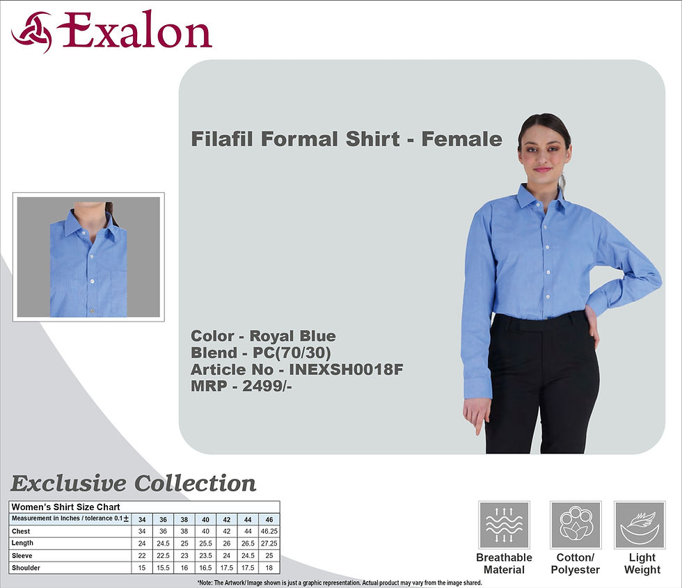 Thumbnail: EXALON   | Shirts   |  - | INEXSH0018F | D1200