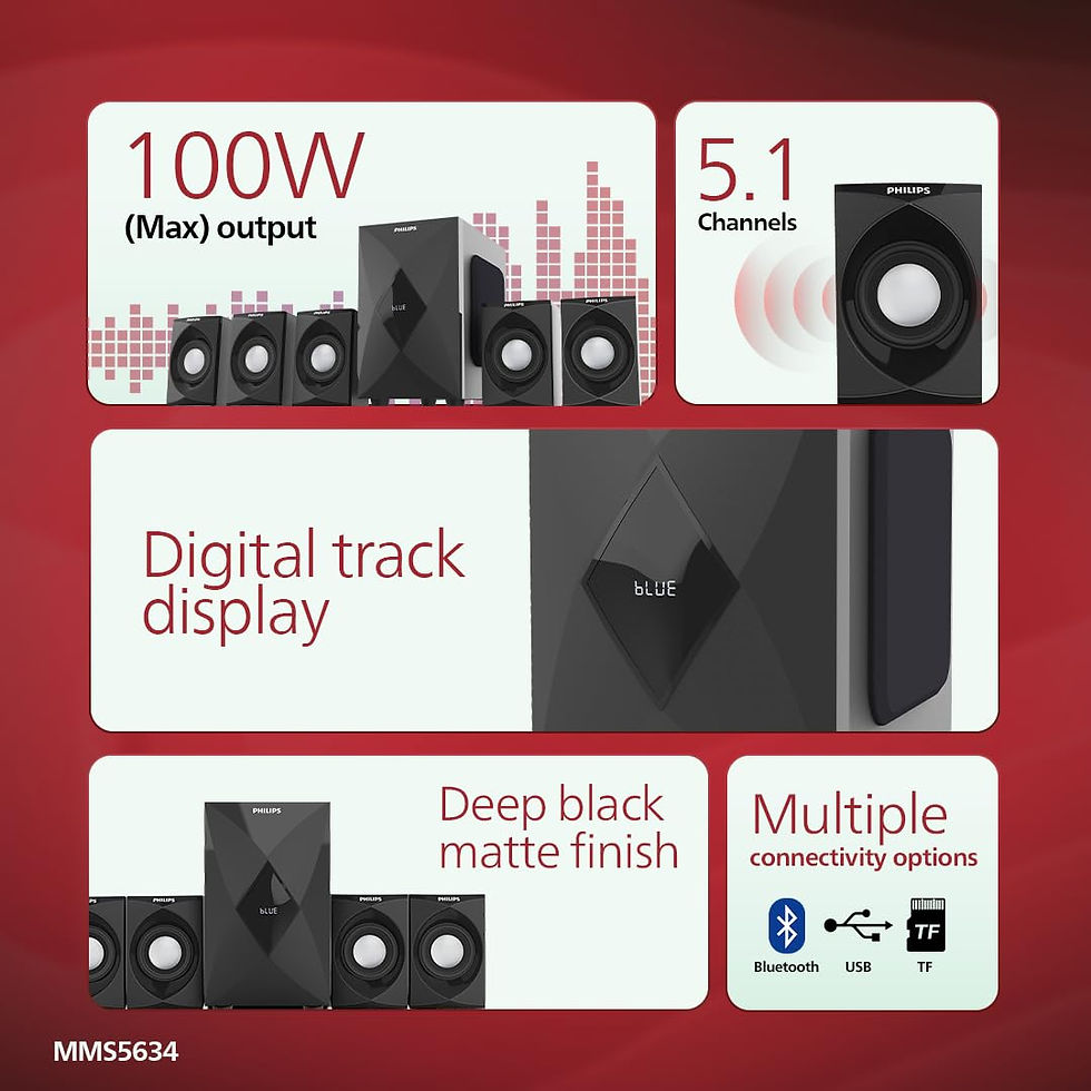Thumbnail: PHILIPS | Bluetooth Speakers | MMS5634/94 | D7824 | MRP Rs. 9999