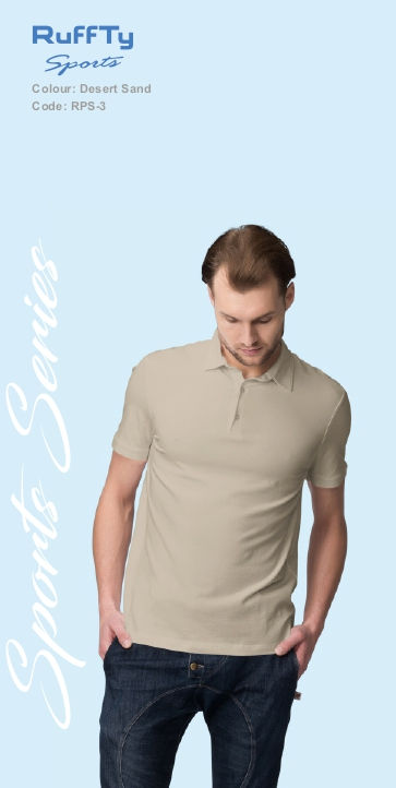 Thumbnail: RFT  | Polo / Collar T-Shirts   |  Poly Cotton |  DESERT-SAND RPS-3 | D570