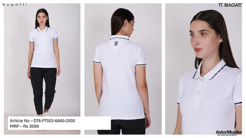 Thumbnail: BAGATT|Polo / Collar T-Shirts|Cotton|DT8-PTS03-6A00-2000|D1500|MRP Rs. 3699